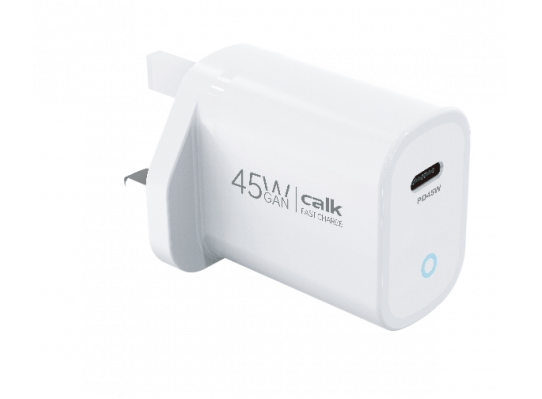 Calk LED GaN PD45W  Fast Charge Adaptor (UK Type-C)